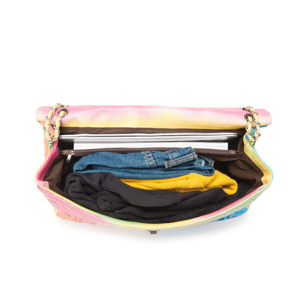 Women's Messenger Bag Rhombus Chain - Image 2