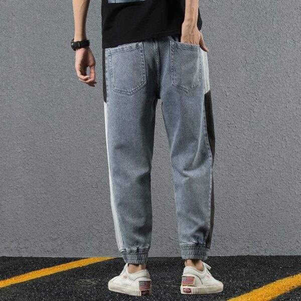 Jeans men's trendy loose oversized corset Harlan Capris - Image 3