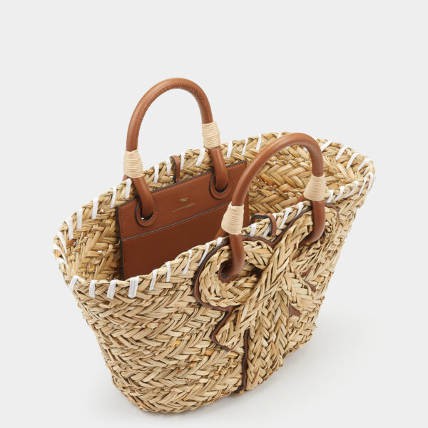 Women's Bowknot Knot Walton Basket Bag - Image 4