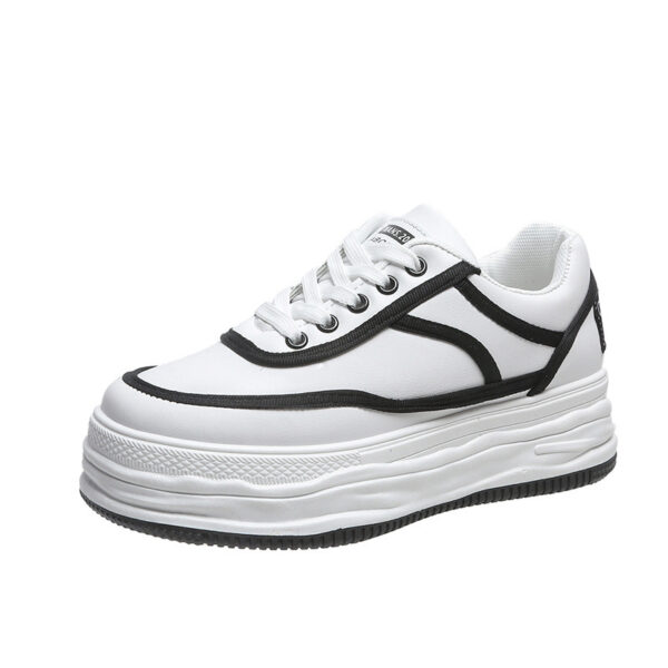 New Small White Women's Shoes Korean Sponge Cake Thick Bottom - Image 4