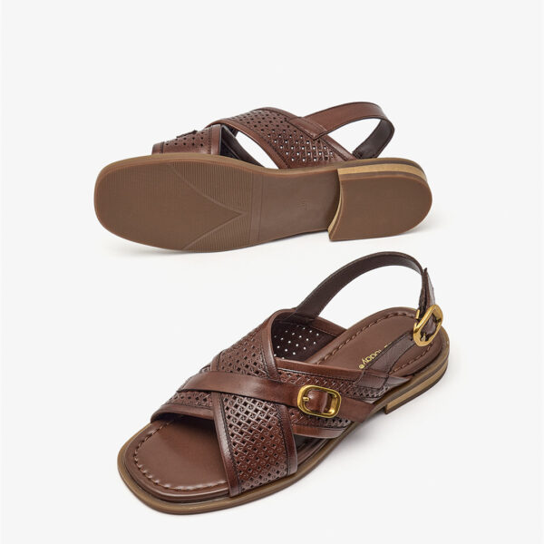 Women's Summer New Flat Cross Strap Fashion Casual Sandals - Image 3