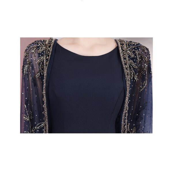New Banquet Temperament Upscale Celebrity Gas Field Queen Fishtail Shawl Trailing Long Section - Image 4