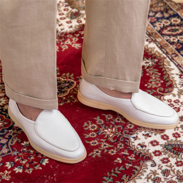Fashion Penny Men's Wrestled Leather Casual Leather Shoes - Image 4