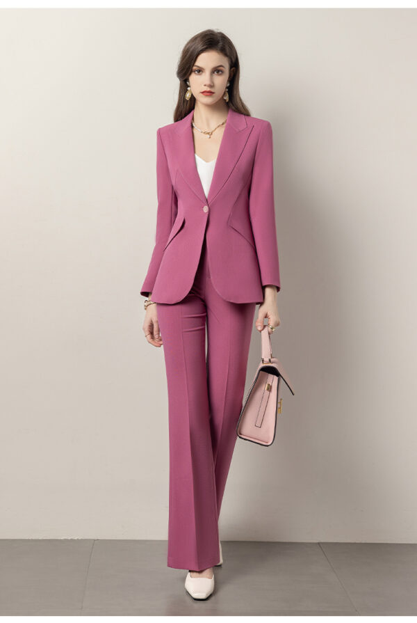 Spring Rose Red Suit Women - Image 3