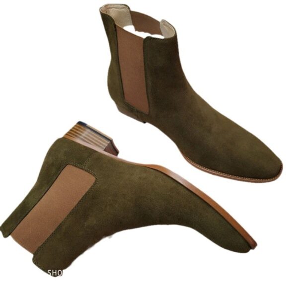 Men's FallWinter All-match Buckskin Martin Boots - Image 2