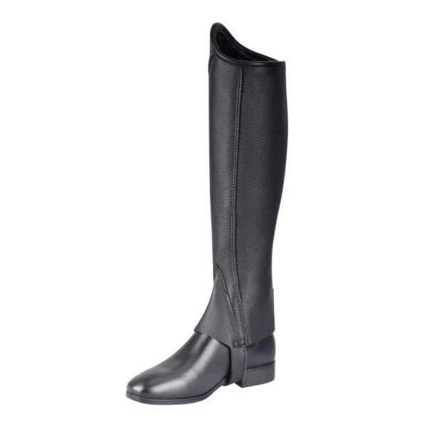 Cowhide Equestrian Chaps High Quality Thick Cowhide Double Zipper Riding Leg Guard Boots - Image 10