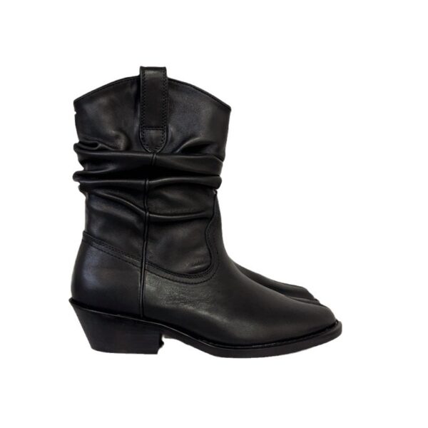 Leather Split Toe Ankle Boots - Image 3