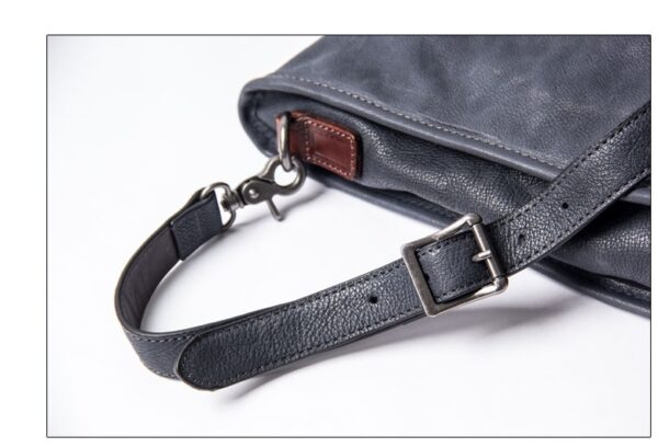 Leather Man's Hand Shoulder Slant Span Bag - Image 8