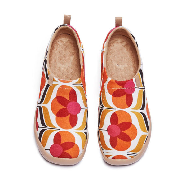 Women's Casual Shoes Painted Walking Slip On Lightweight Loafers Comfortable Canvas Fashion Sneakers - Image 5