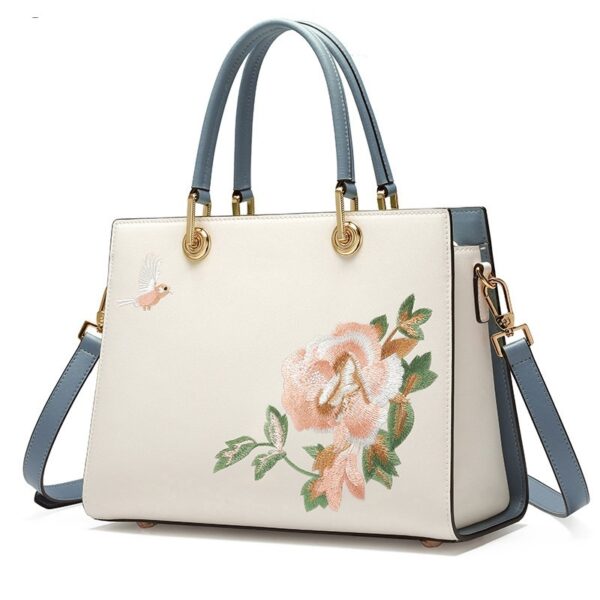 Women's Embroidered Bag Cowhide Portable - Image 6