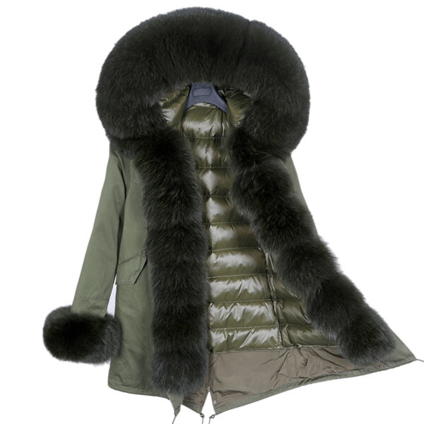 Coat Fur With Detachable Inner Liner Placket - Image 8
