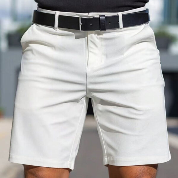 Men's Solid Color Shorts Men's Business Sports Fifth Pants - Image 5