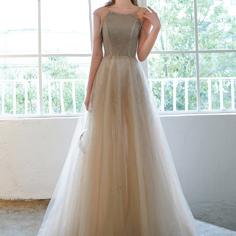 Women’s High-end Heavy Industry Evening Dress Temperament
