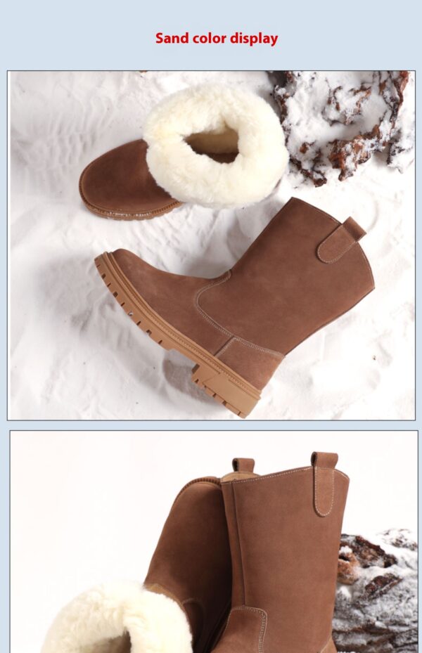 Fur Snow Boots Men's High-top Winter Warm - Image 7