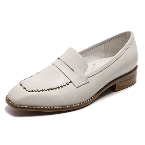 Retro English Style Small Leather Shoes Flat - Image 6