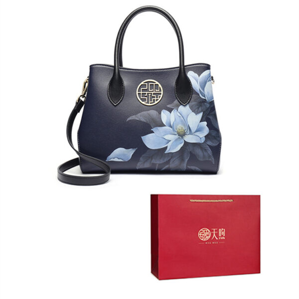 Women's New Stylish Leather Handbag Fashion Chinese Style - Image 2