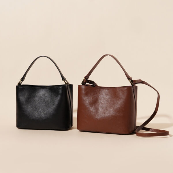 Cowhide Leather Vintage Casual All-matching Women's Shoulder Handbag - Image 6