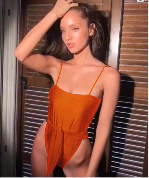 Sexy Swimsuit Women Swimwear One Piece Halter One Piece Push Up Swimsuit Bandage Bathing Suit Wear Female Beachwear - Image 6