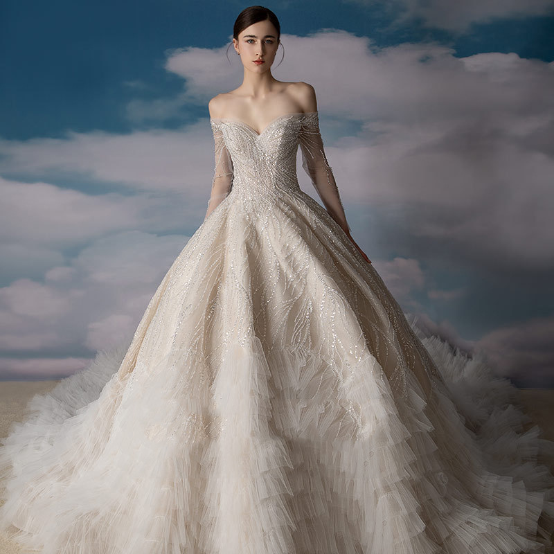 Women’s Fashion Off-shoulder Bridal Pettiskirt