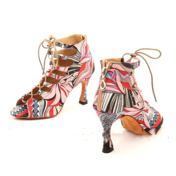Ladies High Heel Latin Dance Shoes - Image 3