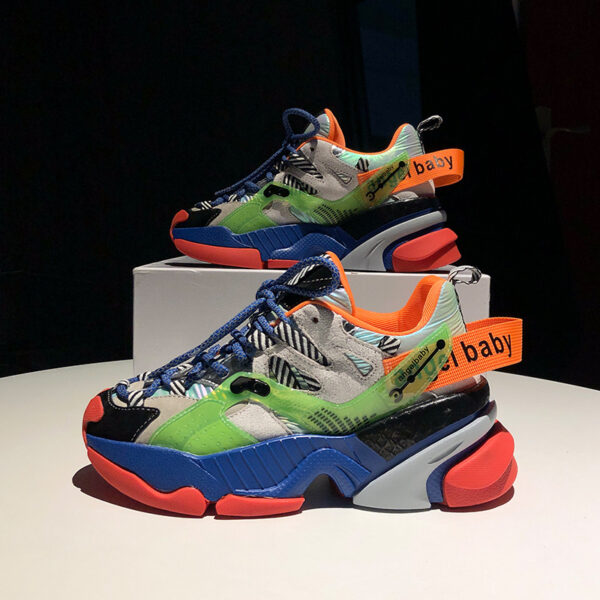 Color block platform sneakers - Image 8