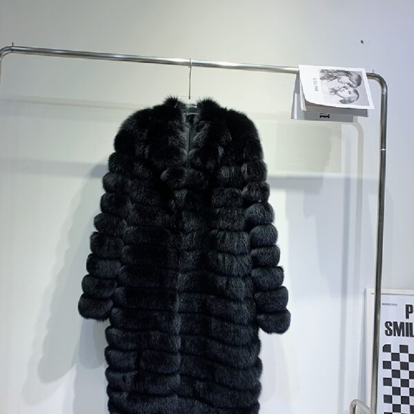 Men's Real Fur Long Fur Coat Winter - Image 3