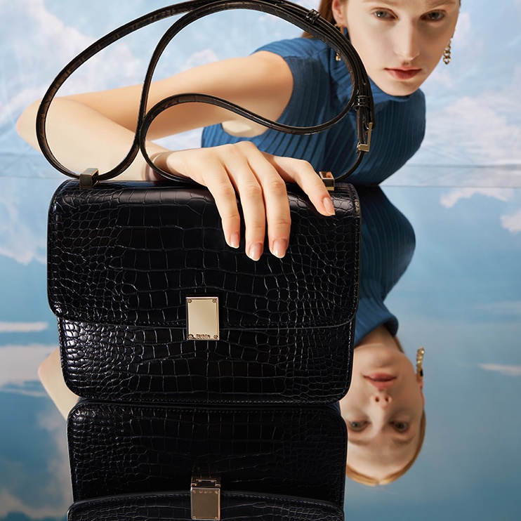 Pattern Women’s New Underarm All-match Light Luxury Messenger Tofu Bag