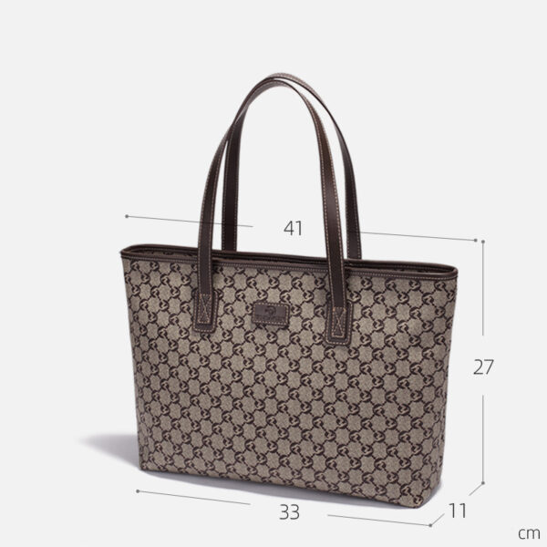 Women's Large Capacity Genuine Leather Tote Bag - Image 4