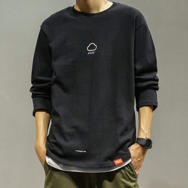 Trendy Brand Simple Printed Sweater Men's Korean Version - Image 5