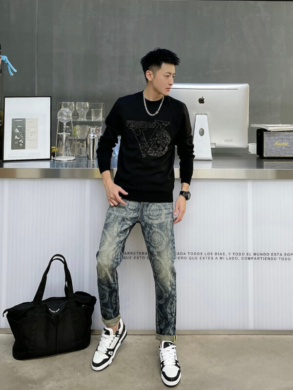 Fashion Men's Jeans Casual Stretch Pants - Image 5