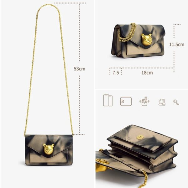 Cat Head Small Crowd Light Luxury Fashion Chain Bag - Image 5