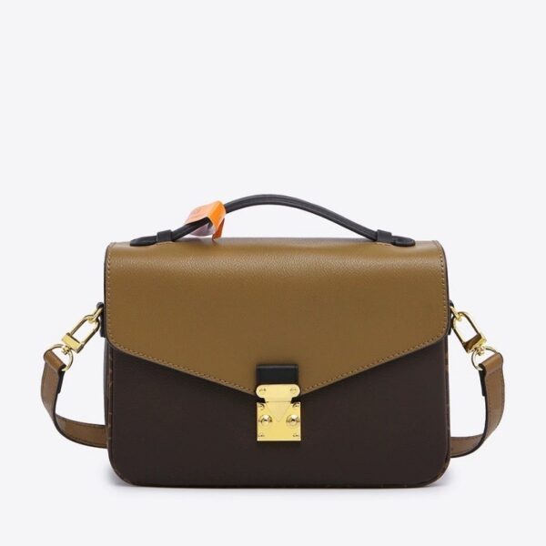 Women's Color Matching Messenger All-match Shoulder L Square Bag - Image 8