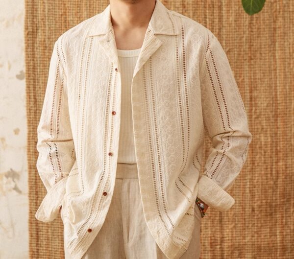 Cotton Long-sleeved Shirt Fashion Shirt - Image 3