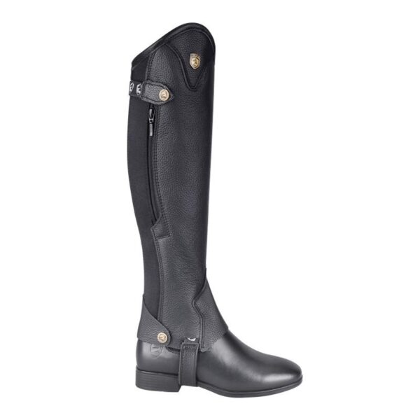 Cowhide Equestrian Chaps High Quality Thick Cowhide Double Zipper Riding Leg Guard Boots - Image 9