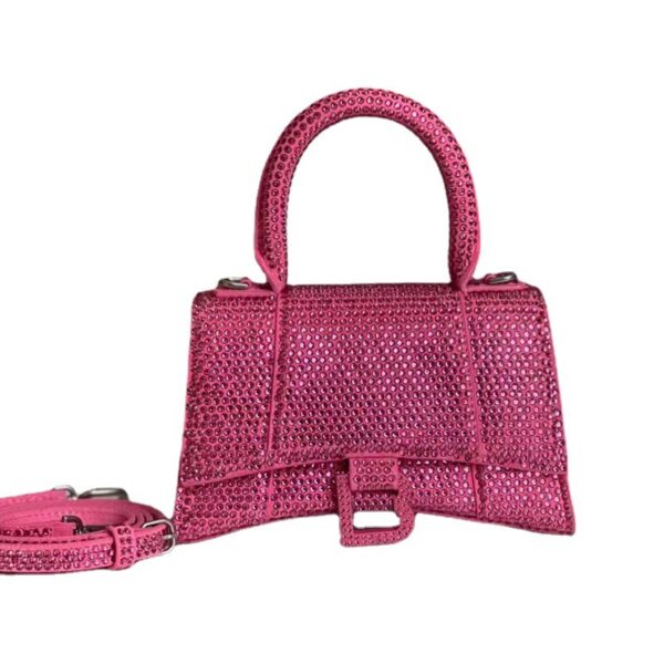 Pure Hand Heavy Work Full Diamond  Lingbling Hourglass Bag - Image 3