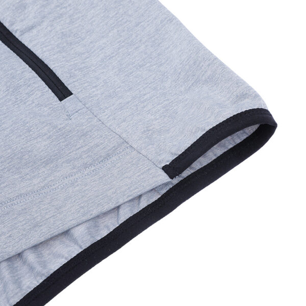 Grey Sport Hoodie Zip Long Sleeve - Image 2