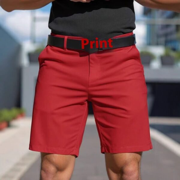 Men's Solid Color Shorts Men's Business Sports Fifth Pants - Image 3
