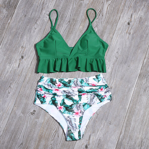 Fashion Printed Swimsuit For Women Ruffle Swimwear - Image 8