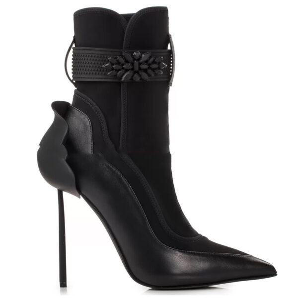 Women's Bud Stiletto Pointed Toe High Heel Ankle Boots - Image 2