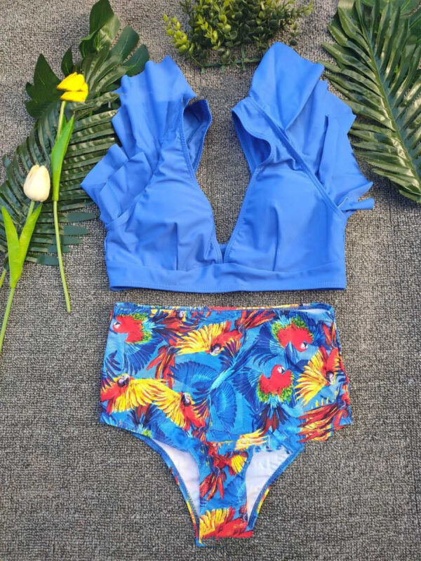 Sexy Swimsuit Printed Split Bikini Swimsuit Women Swimwear - Image 3