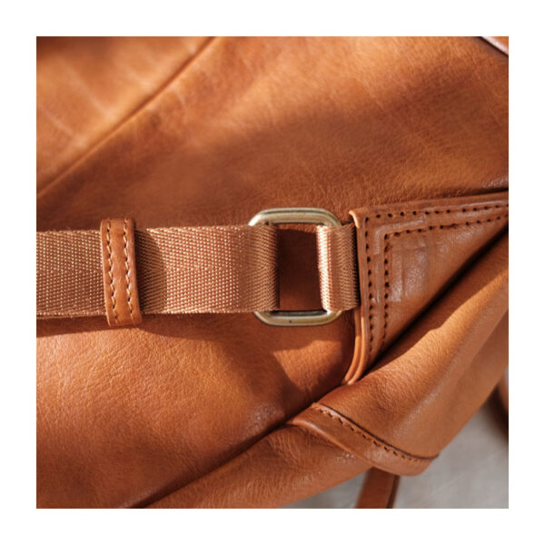 Large Capacity Versatile Retro Soft Leather Shoulder Bag - Image 5