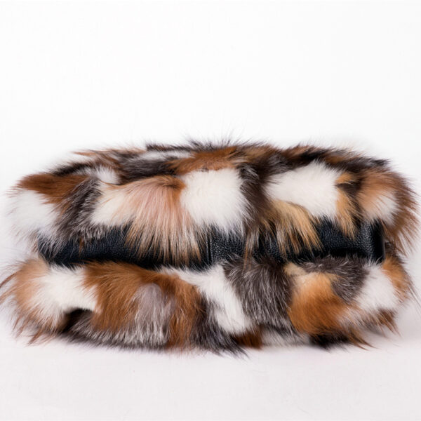 Fur Fox Hair One Shoulder Crossbody Portable Wool Bag - Image 3