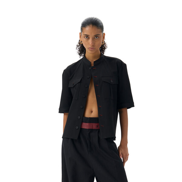 Handmade Red Eye Hunting Suit Half Sleeve Shirt - Image 5