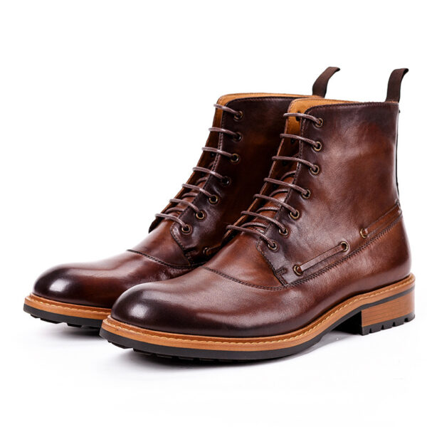 Casual Leather Boots British Men's Retro Martin Boots - Image 4