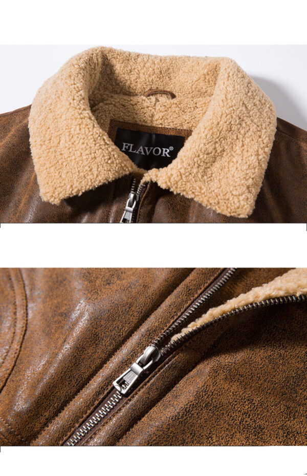 Vintage Casual American Leather Jacket - Image 4