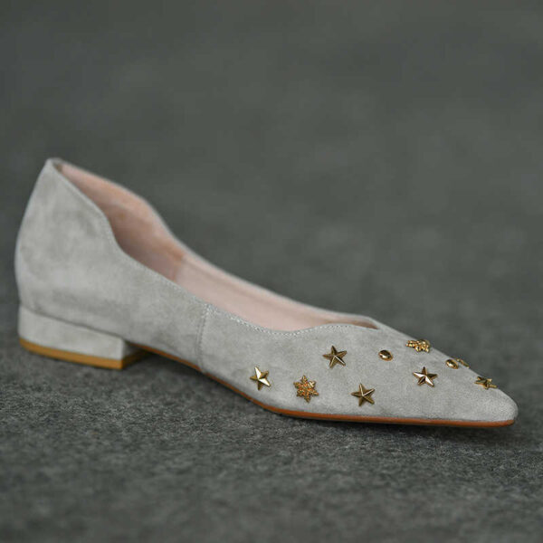 Frosted Low-cut Pointed-toe Shoes All-match Flat Low Heel Slip-on Pumps - Image 3