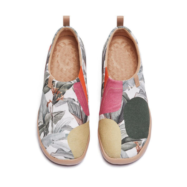 Women's Casual Shoes Painted Walking Slip On Lightweight Loafers Comfortable Canvas Fashion Sneakers - Image 2