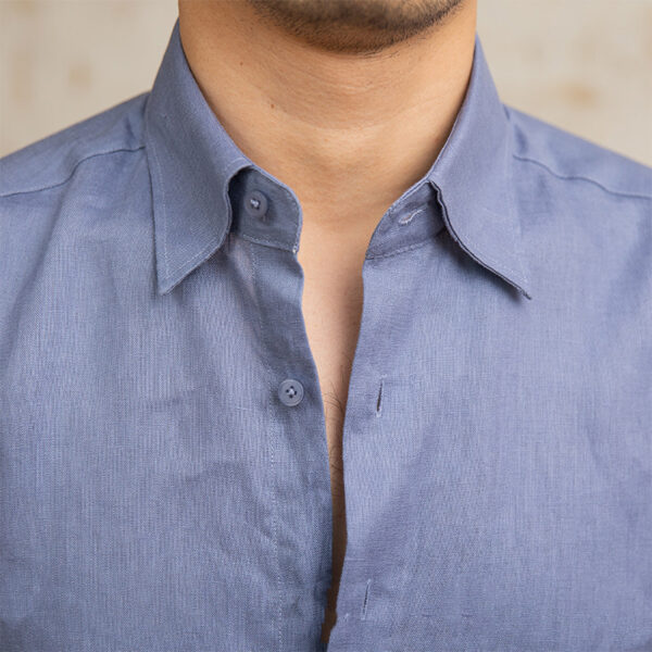 Linen Thin Long Sleeve Shirt - Image 4