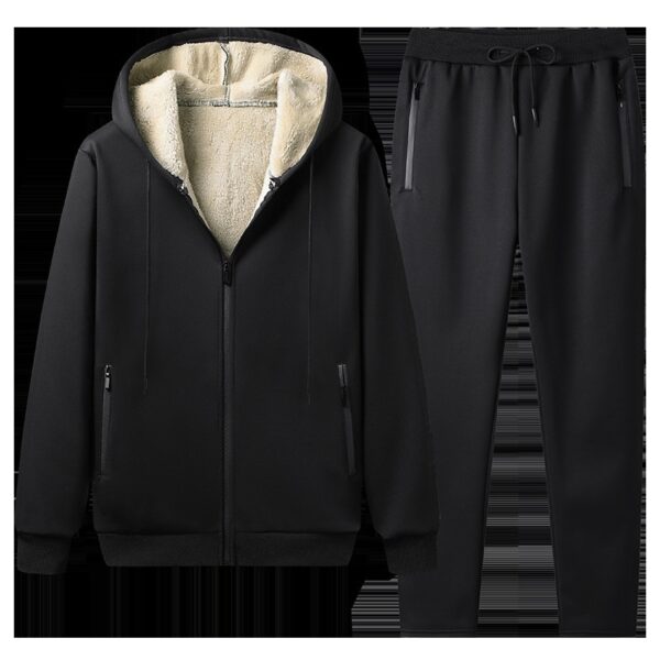 Hooded Casual Fashionable Warm Trousers Suit - Image 6