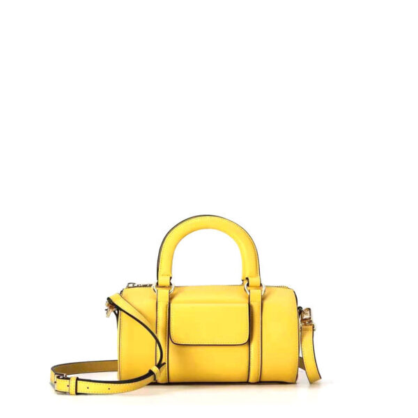 Leather Bucket Bag Street Fashion Medium Hard - Image 3